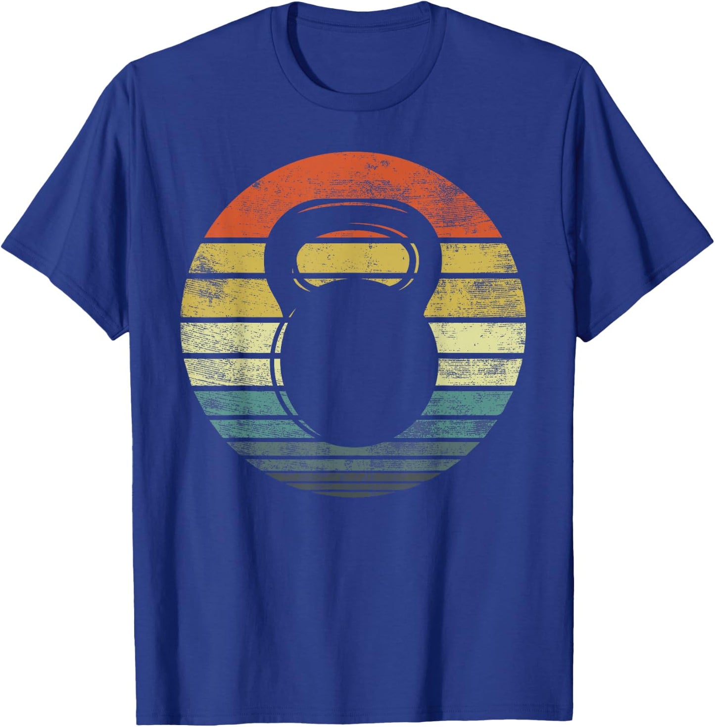 Kettlebell Gifts Funny Workout Retro Vintage Fitness Gym T-Shirt - T-Shirt | Royal