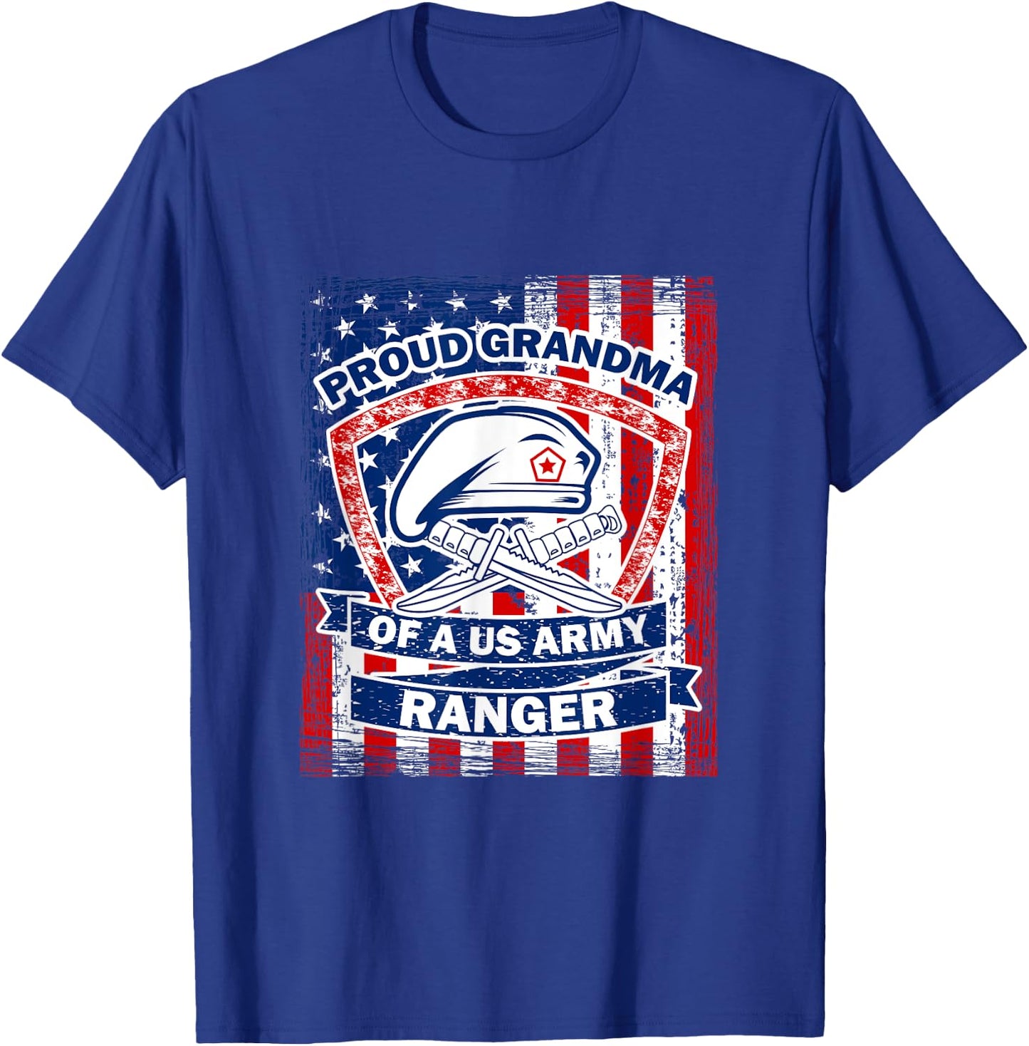 Proud Grandma of US Army Ranger T-Shirt - T-Shirt | Royal