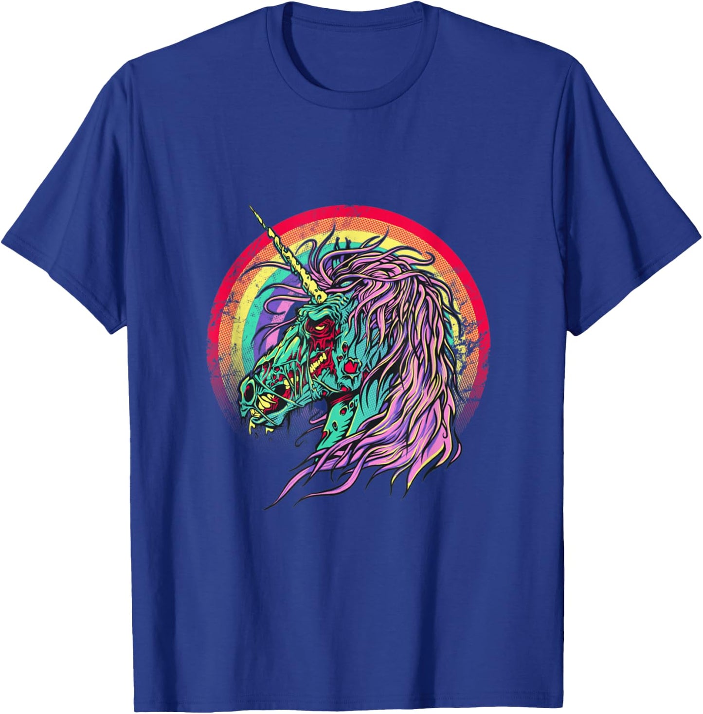 Zombie Unicorn Unicorn Halloween T-Shirt - T-Shirt | Royal