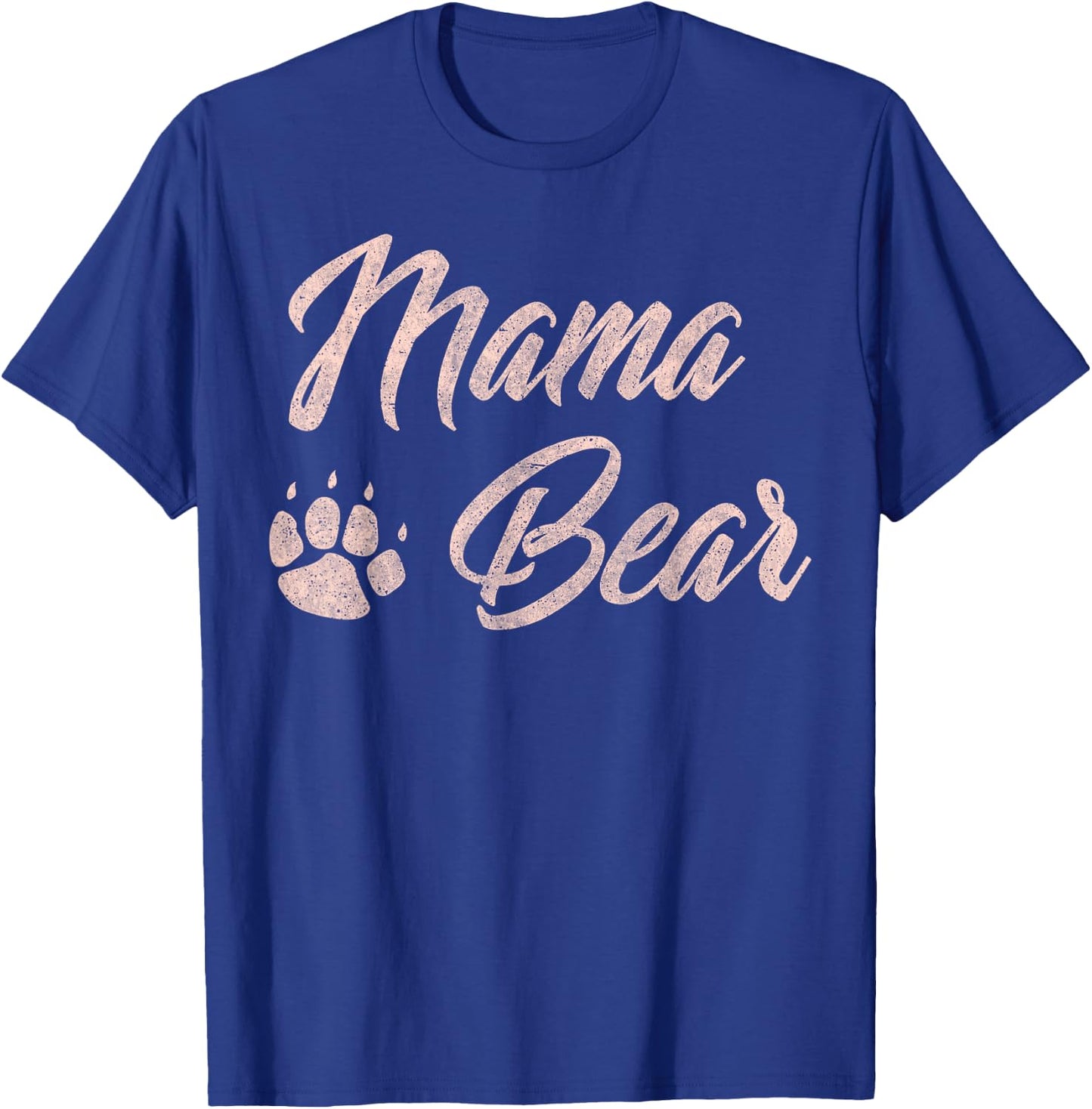 Mama Bear Cute for Mom Paw Pink T-Shirt - T-Shirt | Royal
