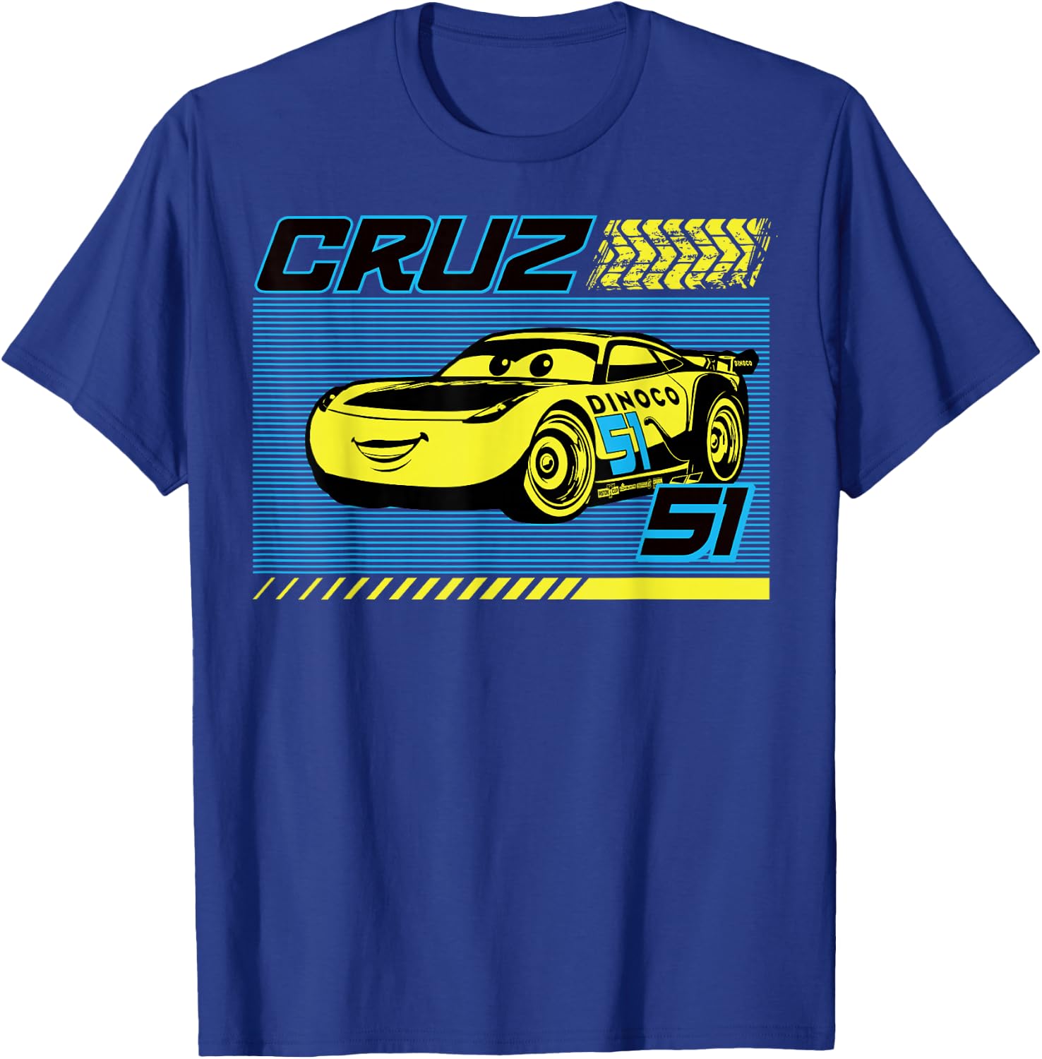 Disney Pixar Cars Dinoco Cruz Ramirez Small T-Shirt - T-Shirt | Royal
