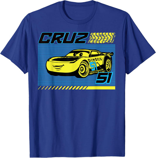 Disney Pixar Cars Dinoco Cruz Ramirez Small T-Shirt - T-Shirt | Royal