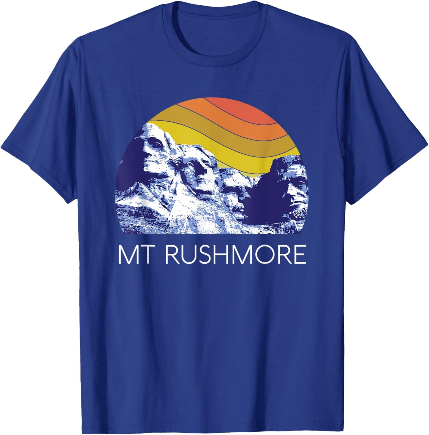 Mount Rushmore USA National Monument Historical American T-Shirt - T-Shirt | Royal