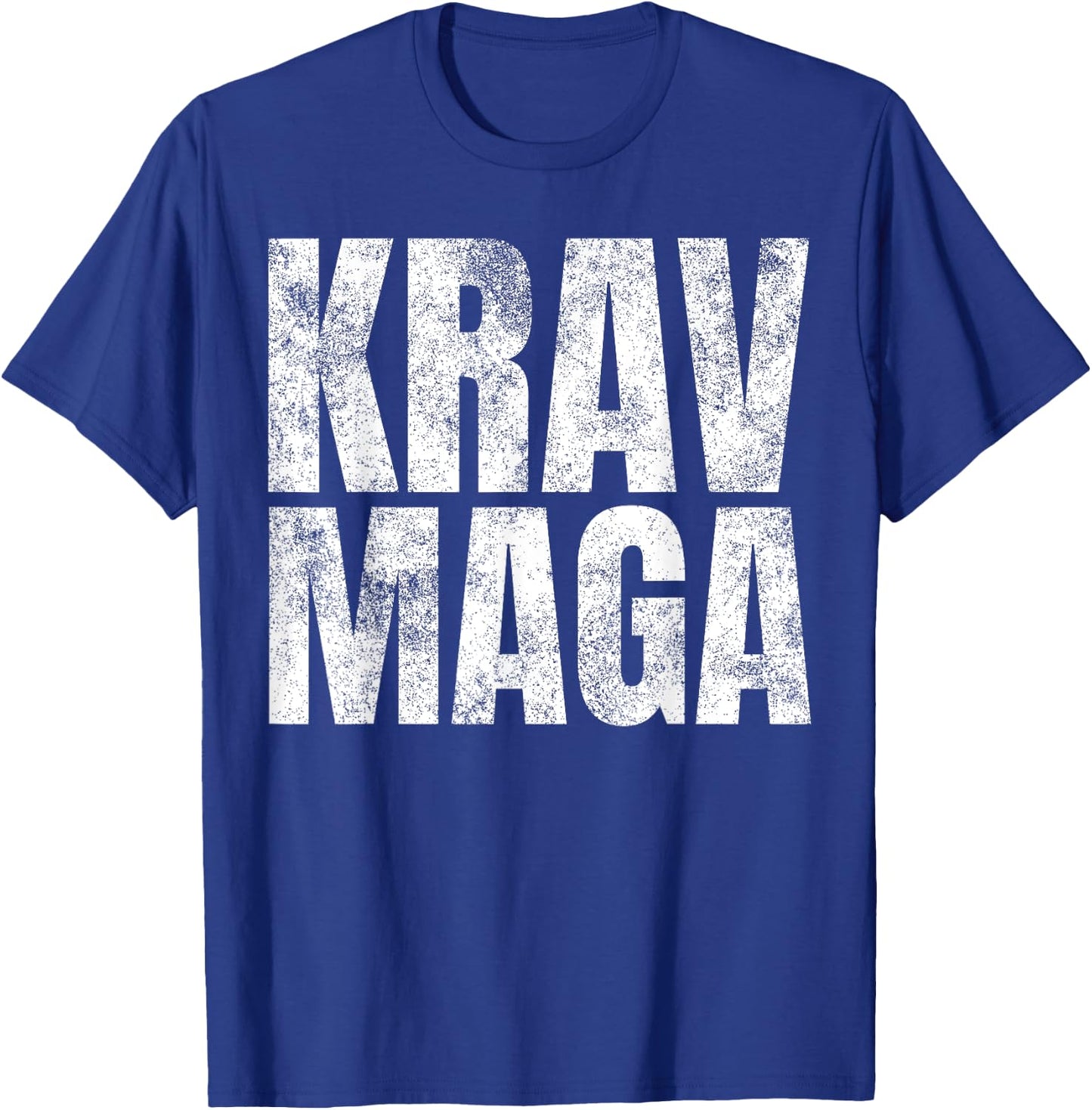 Distressed Krav Maga Israeli Gifts IDF Self-Defense Training T-Shirt - T-Shirt | Royal