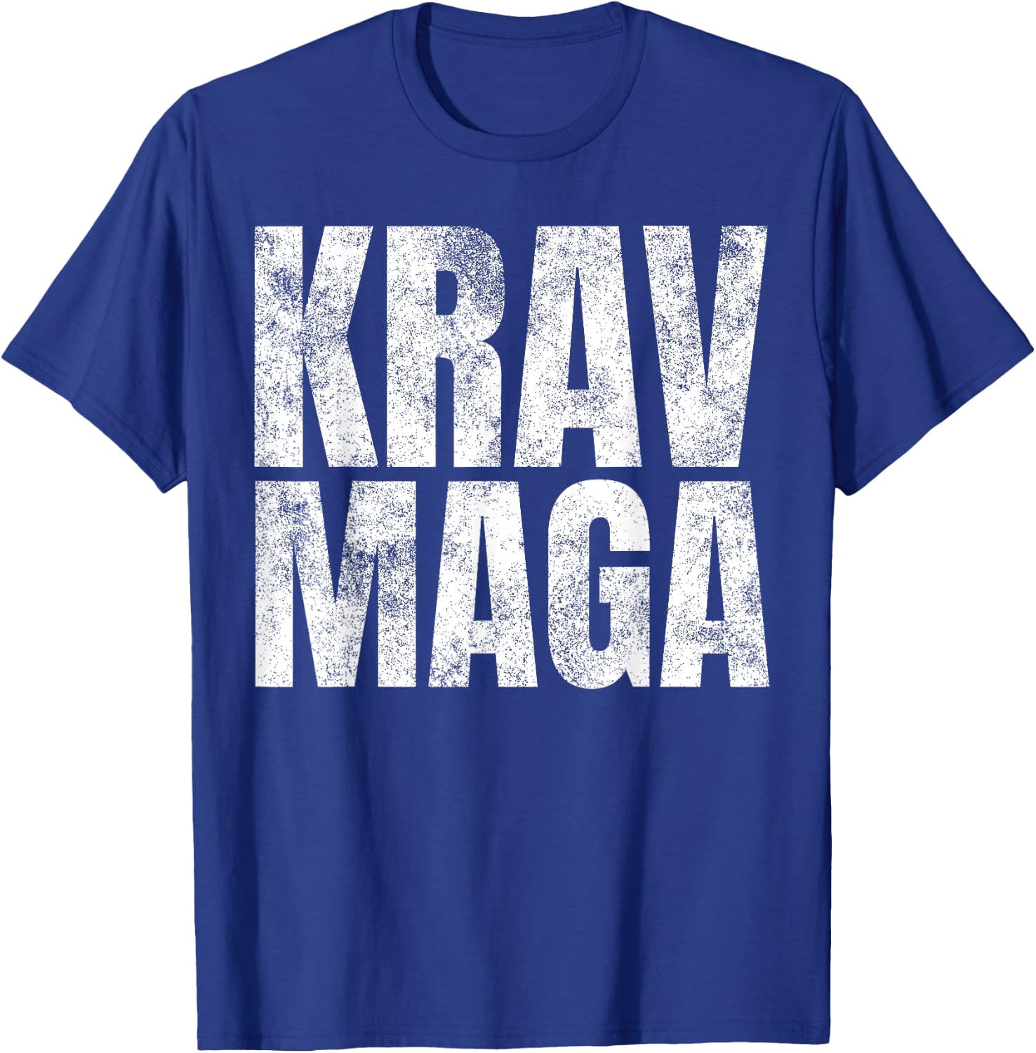 Distressed Krav Maga Israeli Gifts IDF Self-Defense Training T-Shirt - T-Shirt | Royal