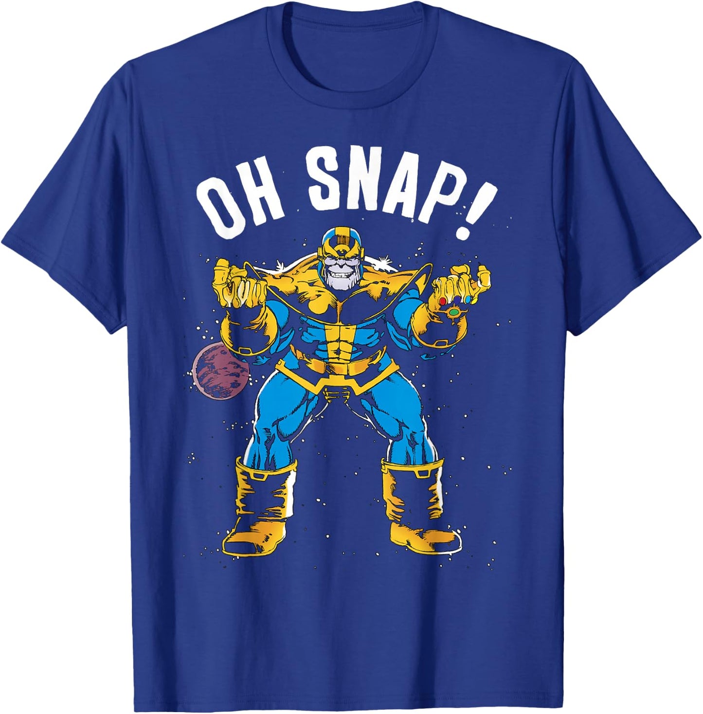 Marvel Thanos Space Oh Snap! Retro Comic Style T-Shirt - T-Shirt | Royal
