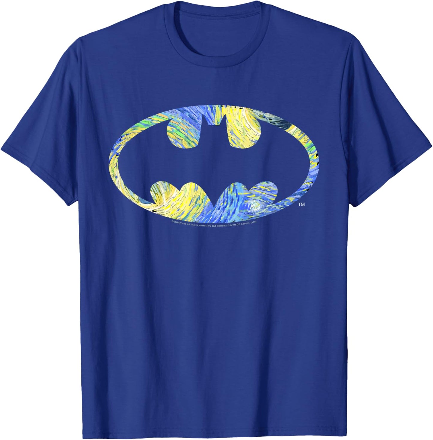 Kids DC Comics Batman Starry Night Logo T-Shirt - T-Shirt | Royal