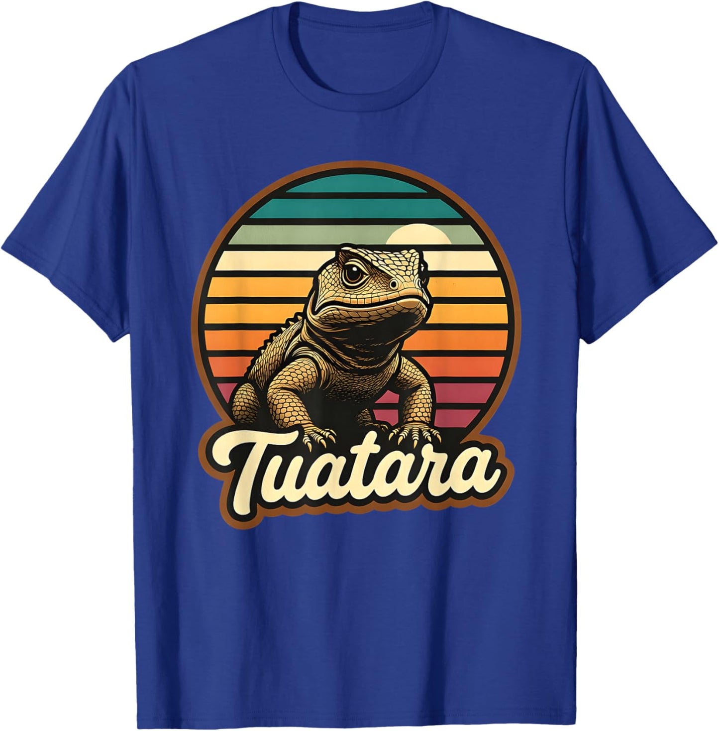 Tuatara Retro T-Shirt - T-Shirt | Royal