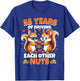 55th Wedding Anniversary 55 Years Of Driving Each Other Nuts T-Shirt - T-Shirt | Royal