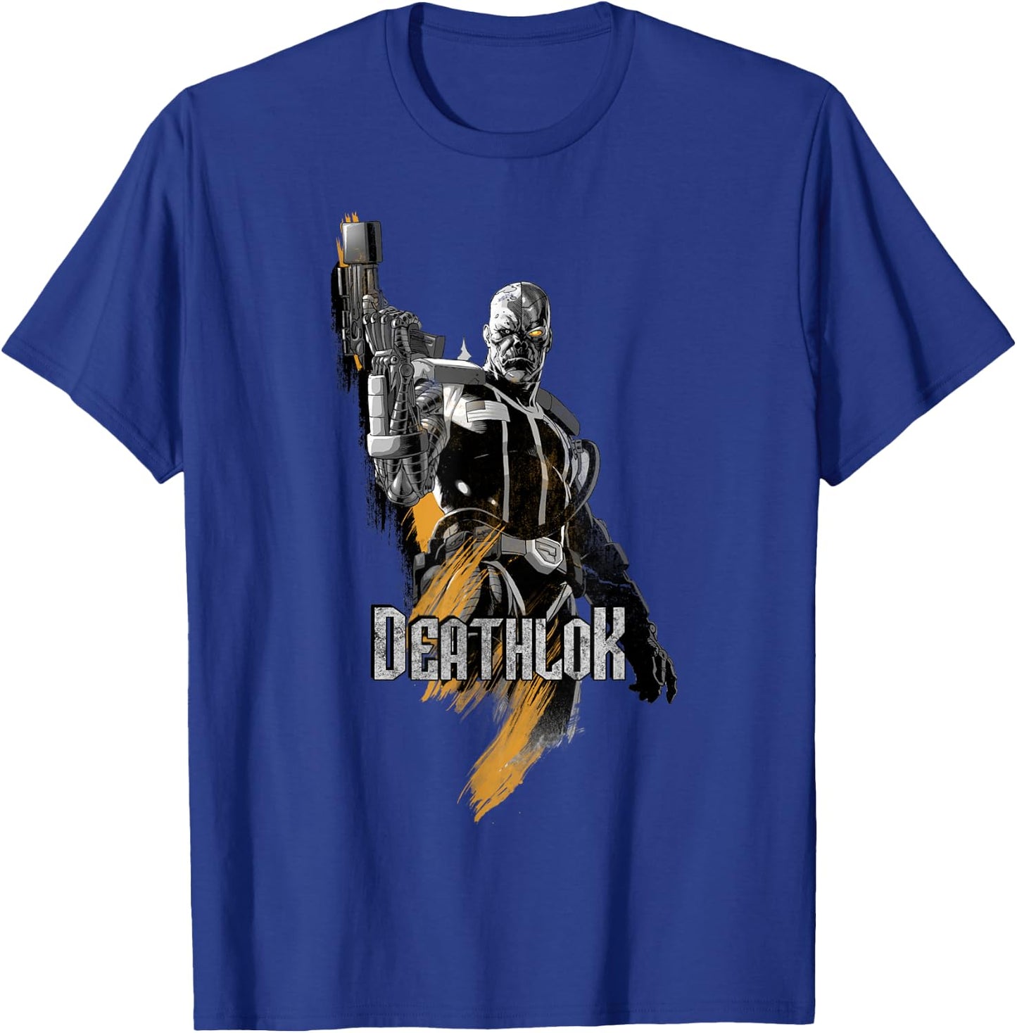 Marvel X-Men Deathlok Paint Texture Graphic T-Shirt - T-Shirt | Royal