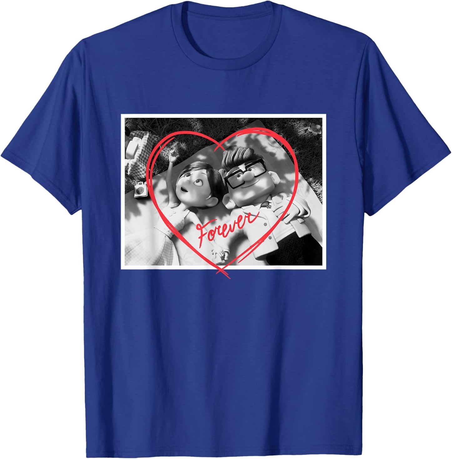 Disney Pixar UP Carl and Ellie Forever Heart T-Shirt - T-Shirt | Royal