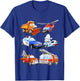 Boys' Emergency Vehicles Toddler Short Sleeved T-Shirt - T-Shirt | Royal