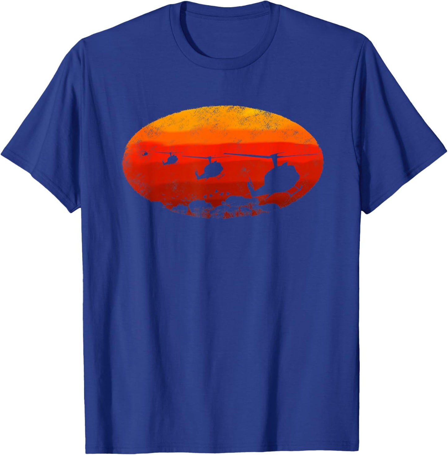 UH-1 Huey Helicopter T Shirt Pilot Gift T-Shirt - T-Shirt | Royal