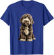 Chocolate Merle Cockapoo Dog Illustration T-Shirt - T-Shirt | Royal