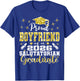 Proud Boyfriend of 2026 Salutatorian Graduate 26 T-Shirt - T-Shirt | Royal
