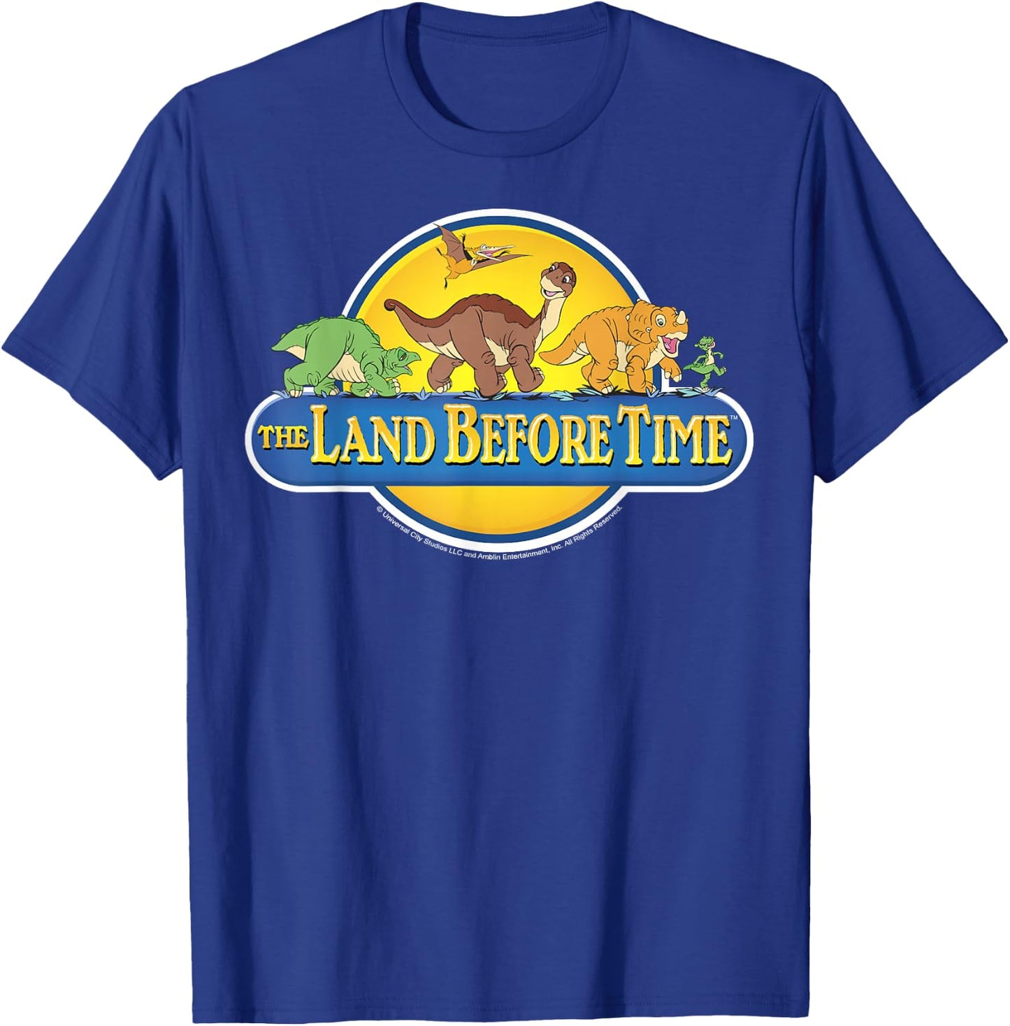 Land Before Time Retro Logo T-Shirt - T-Shirt | Royal