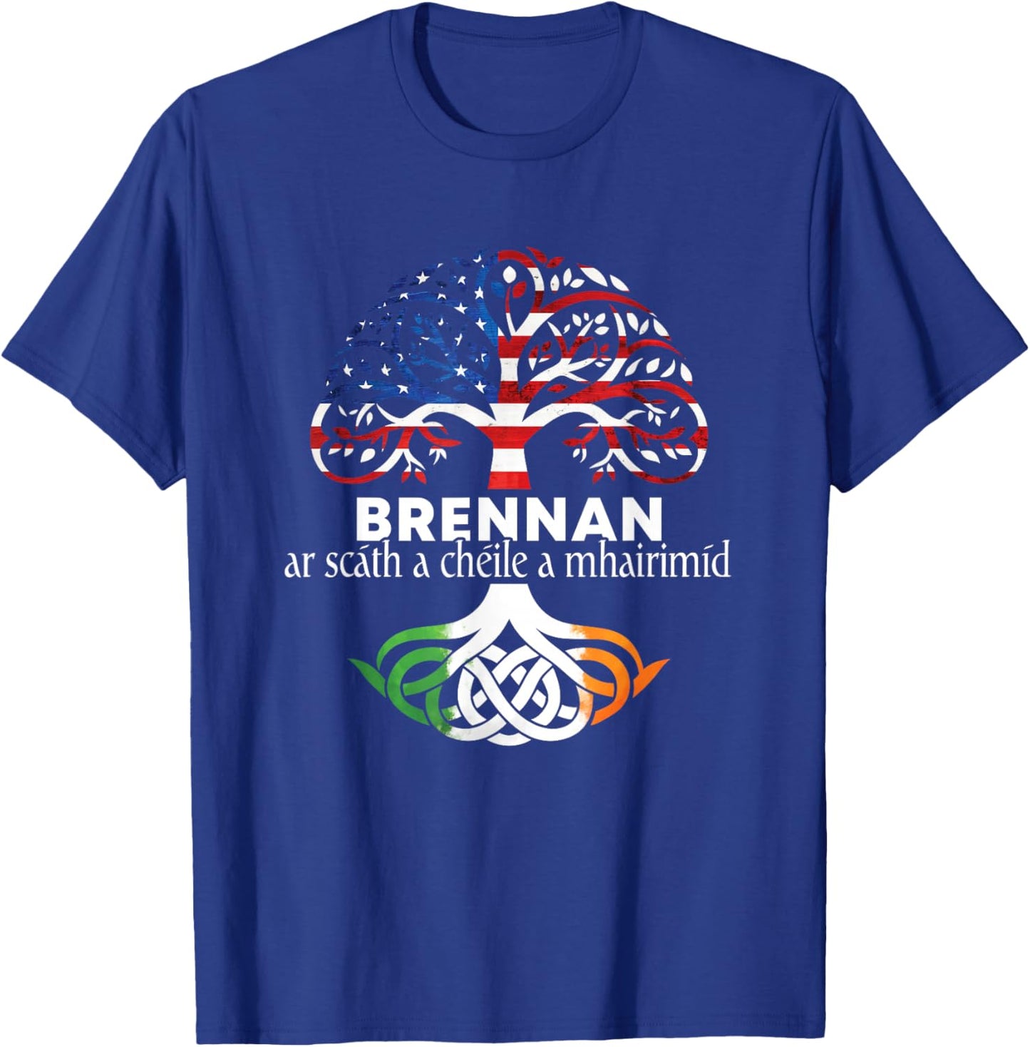 Brennan Irish Family Name Celtic Irish Roots T-Shirt - T-Shirt | Royal