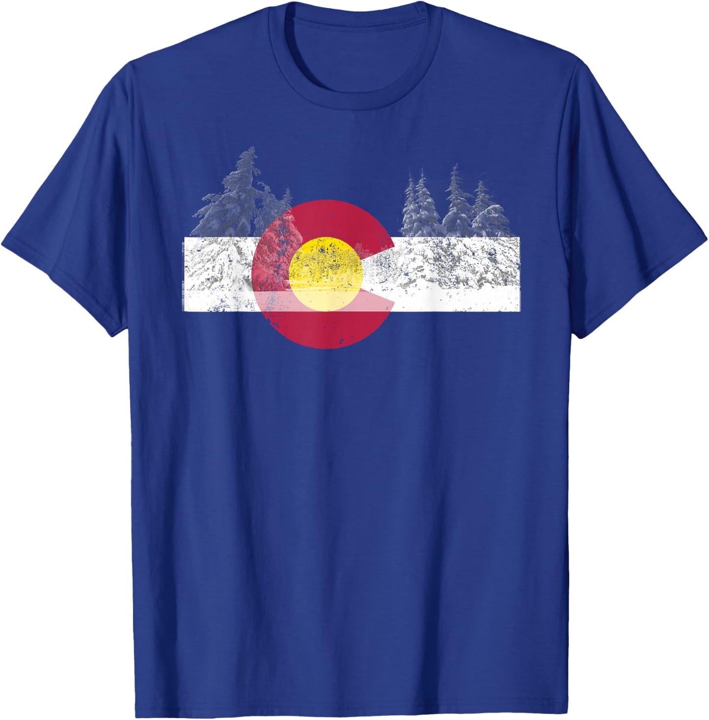 State of Colorado Flag Men Women Kids Novelty Gift T-Shirt - T-Shirt | Royal