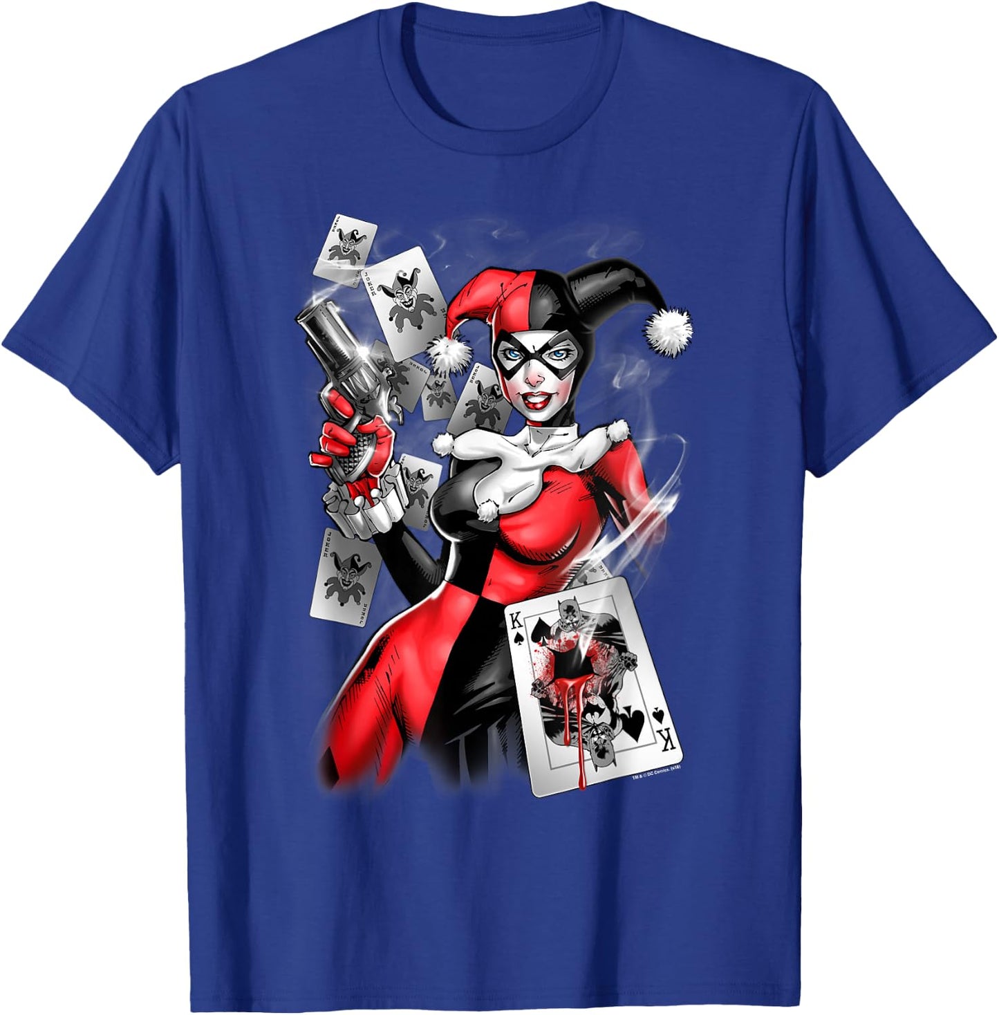 Harley Quinn Smoking Gun T-Shirt - T-Shirt | Royal