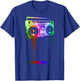 Melting Boombox in Digital Rainbow Colors T-Shirt - T-Shirt | Royal