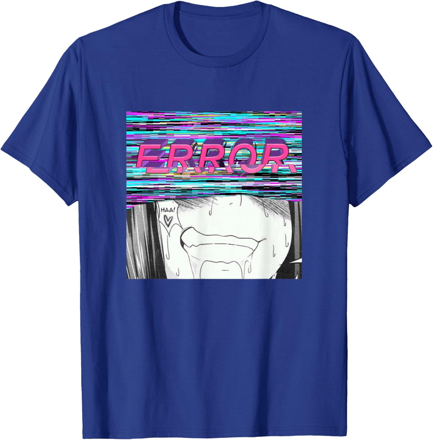 Error Vaporwave Ahegao Kink Doujinshi Hentai Ecchi Edit T-Shirt - T-Shirt | Royal