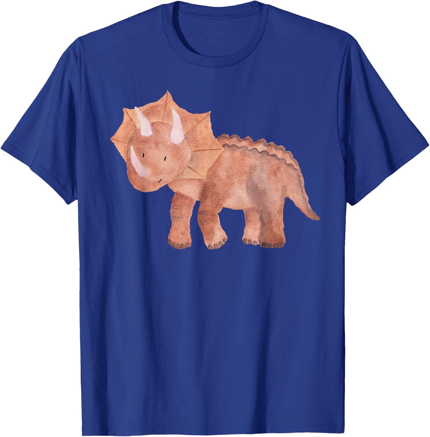 Cute Watercolor Triceratops | Unique Dinosaur & Gift T-Shirt - T-Shirt | Royal