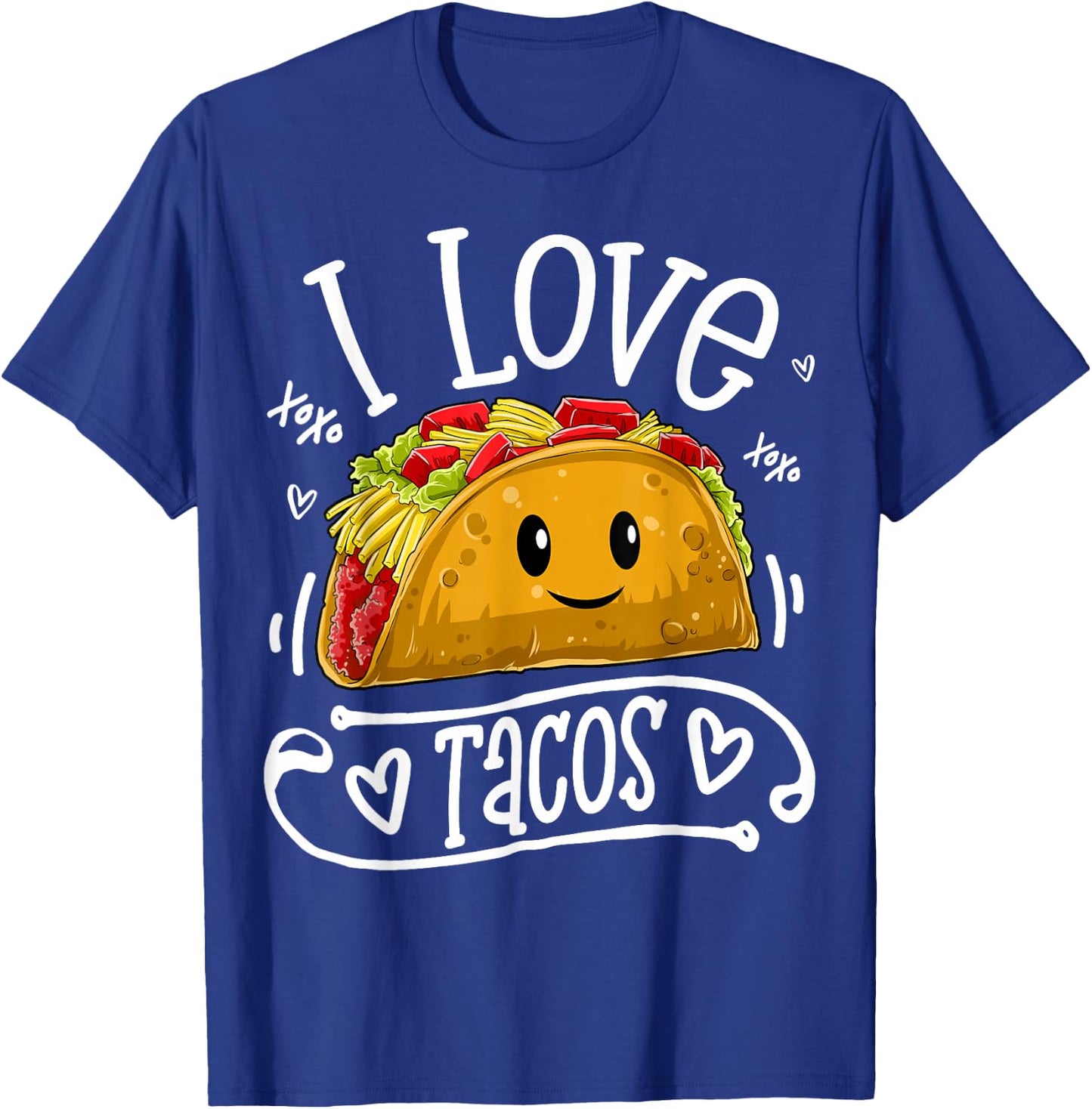 I Love Tacos Cinco De Mayo Women Men Kids Boys Taco Mexico T-Shirt - T-Shirt | Royal
