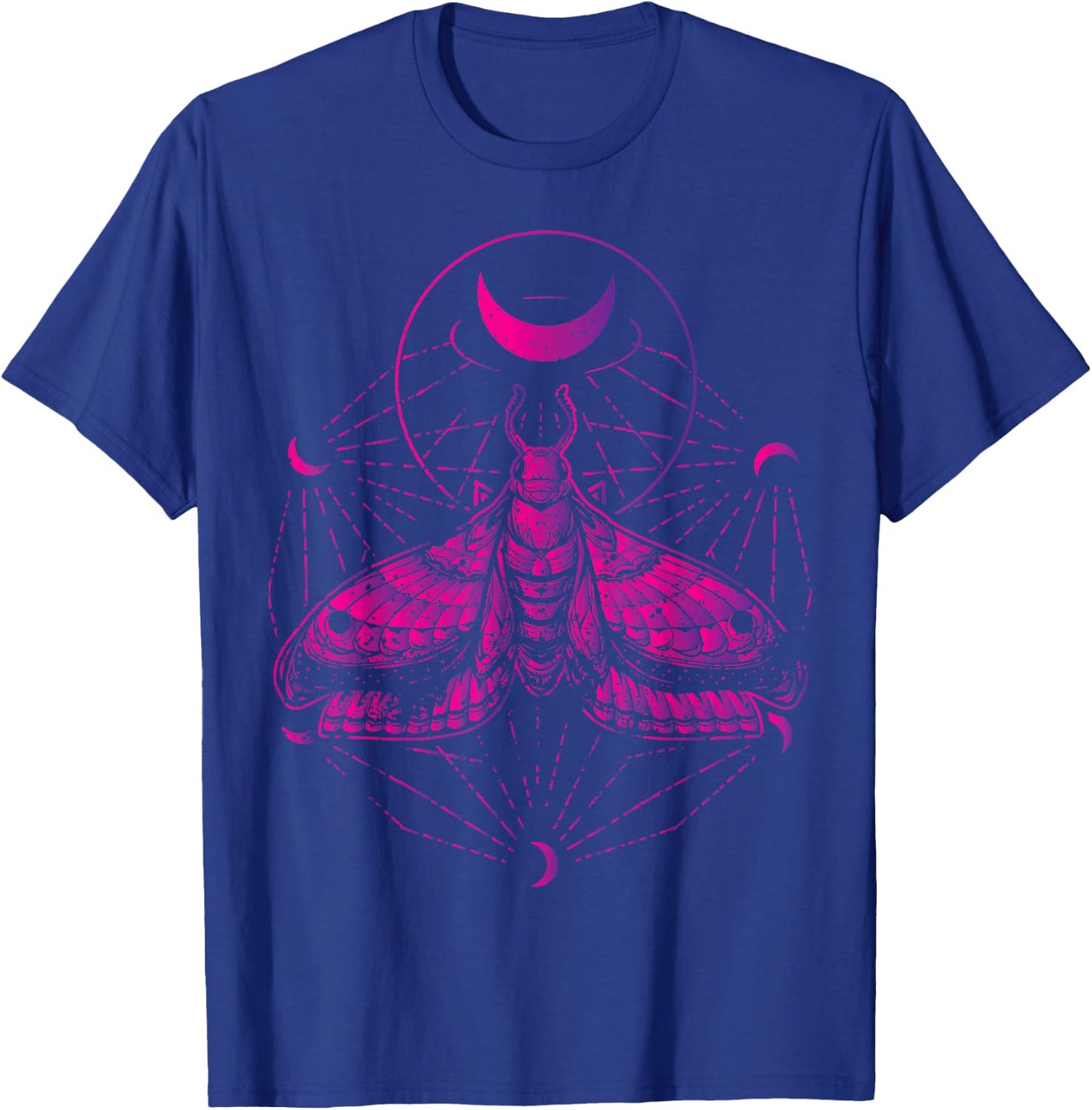 Goth Moth And Crescent Moon Creepy Gift Goths T-Shirt - T-Shirt | Royal