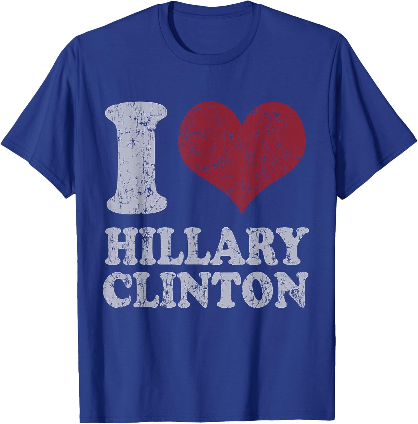 Vintage I Heart Hillary Clinton T-Shirt - T-Shirt | Royal
