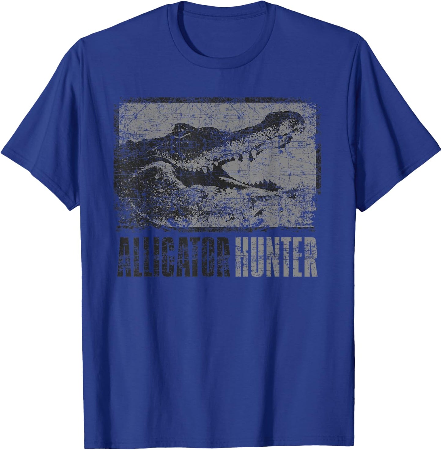 Alligator Hunter Outdoor Gator Hunting Gift T-Shirt - T-Shirt | Royal