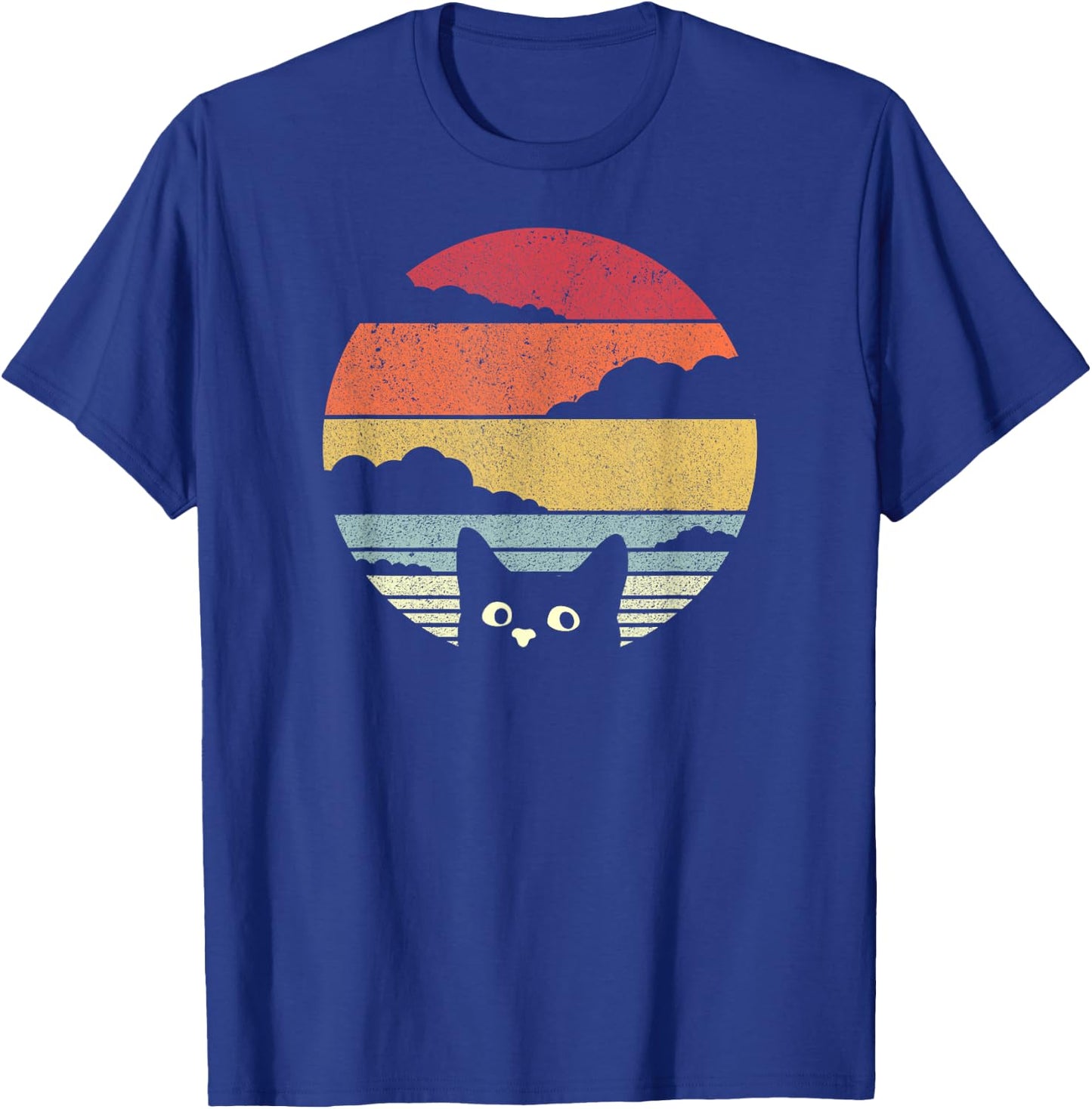 Cat Shirt. Retro Style T-Shirt - T-Shirt | Royal