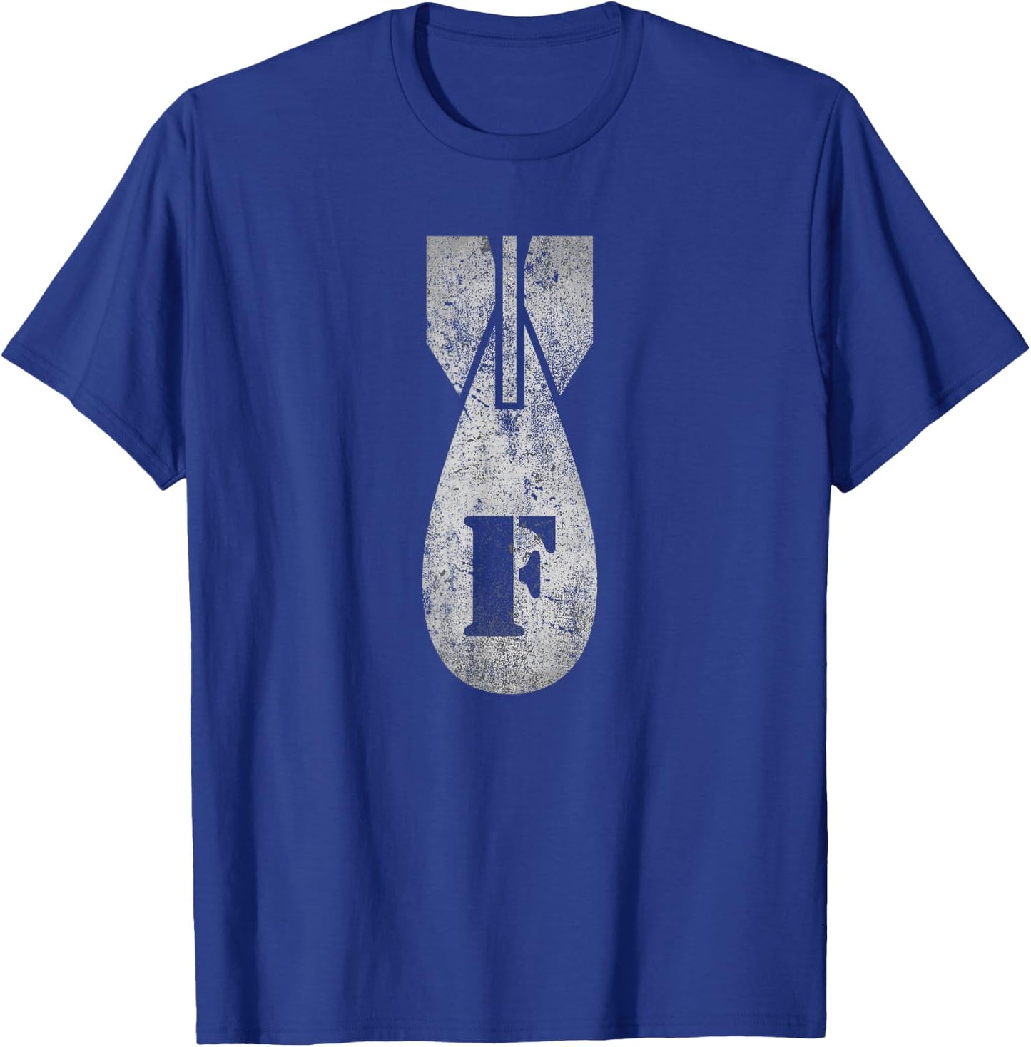Vintage F-Bomb Funny T-Shirt - T-Shirt | Royal