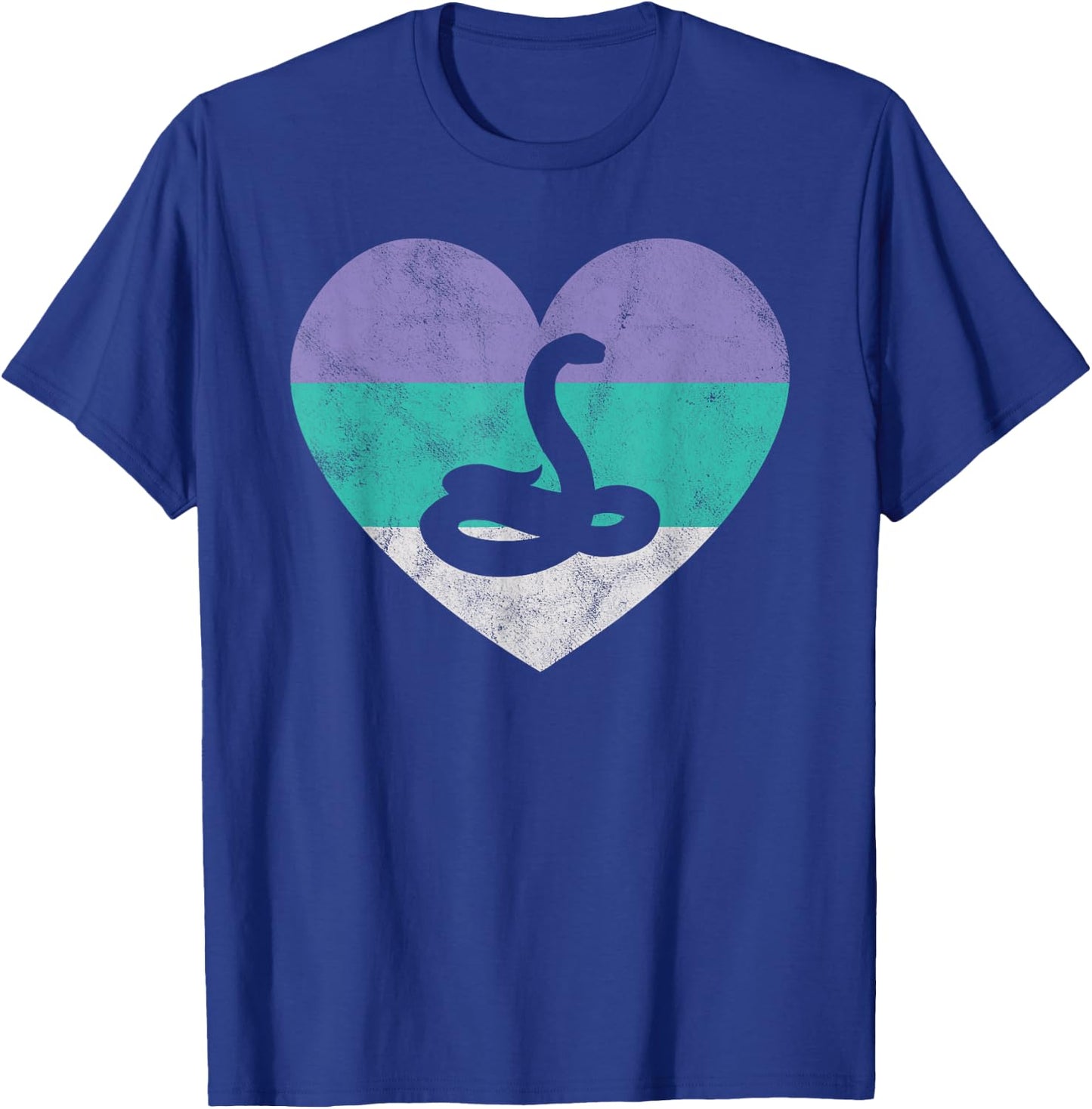 Snake Gift Shirt & Girls Retro Cute | Cobra Python T-Shirt - T-Shirt | Royal
