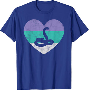 Snake Gift Shirt & Girls Retro Cute | Cobra Python T-Shirt - T-Shirt | Royal