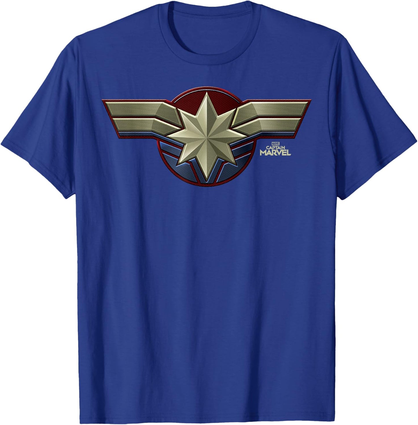 Marvel Captain Marvel Movie Chest Symbol Graphic T-Shirt - T-Shirt | Royal