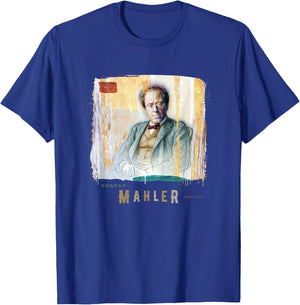 Mahler - Great Composers Classical Portrait Gift T-Shirt - T-Shirt | Royal