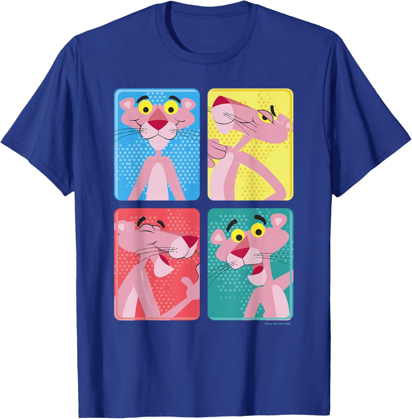 Pink Panther Colorful Portrait Pose Panels T-Shirt - T-Shirt | Royal