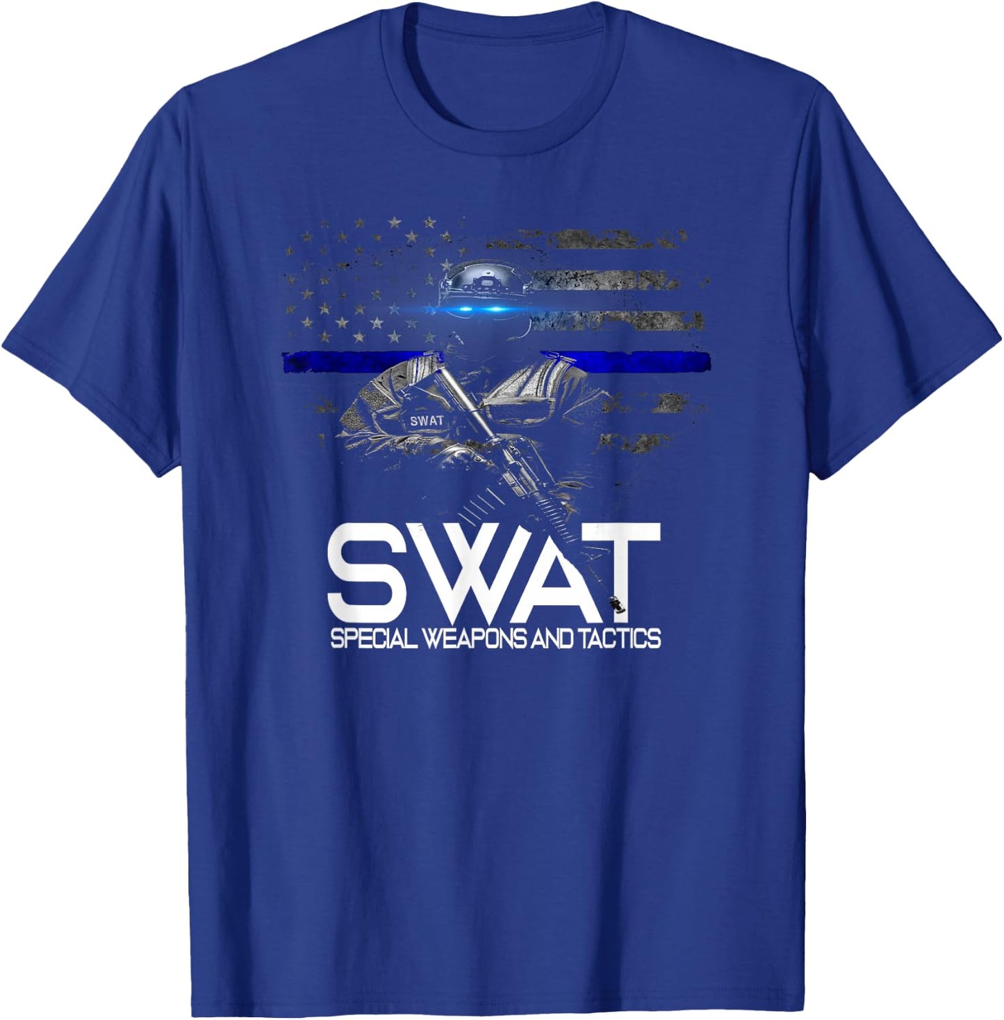 SWAT Special Weapons and Tactics Team Shirt, Police Officer T-Shirt - T-Shirt | Royal