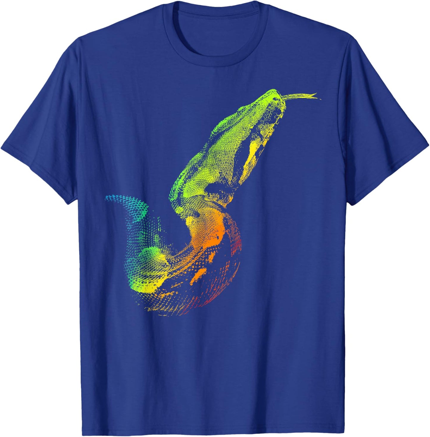 BOA CONSTRICTOR Colorful Rainbow Retro T-Shirt - T-Shirt | Royal