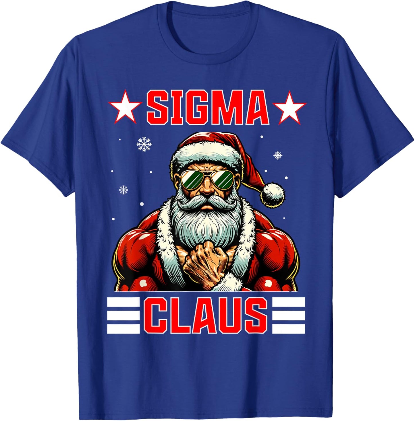 Sigma Claus Funny Christmas Santa Rizz Middle School Kids T-Shirt - T-Shirt | Royal