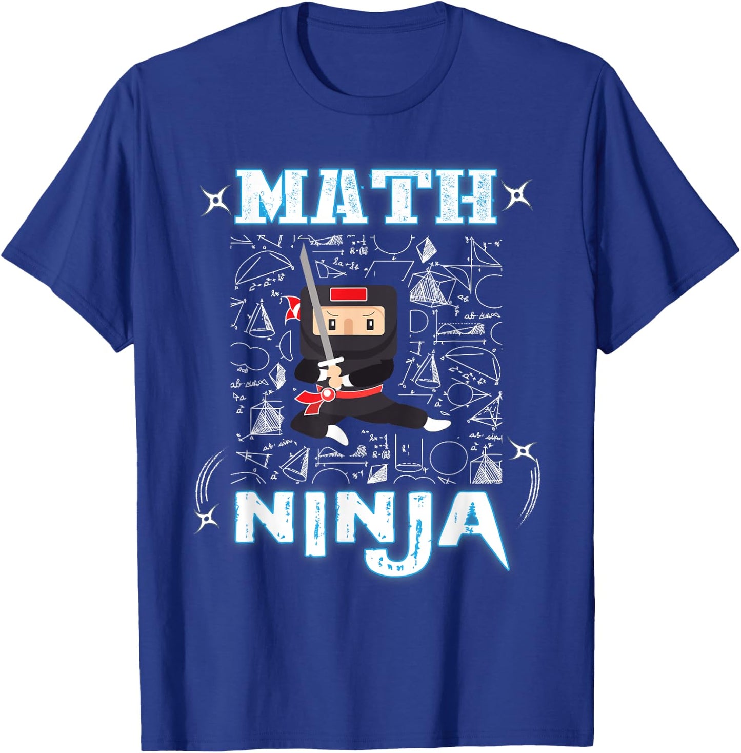 Real Math Ninja - Cool Maths Shirts for Kids Warrior T-Shirt - T-Shirt | Royal