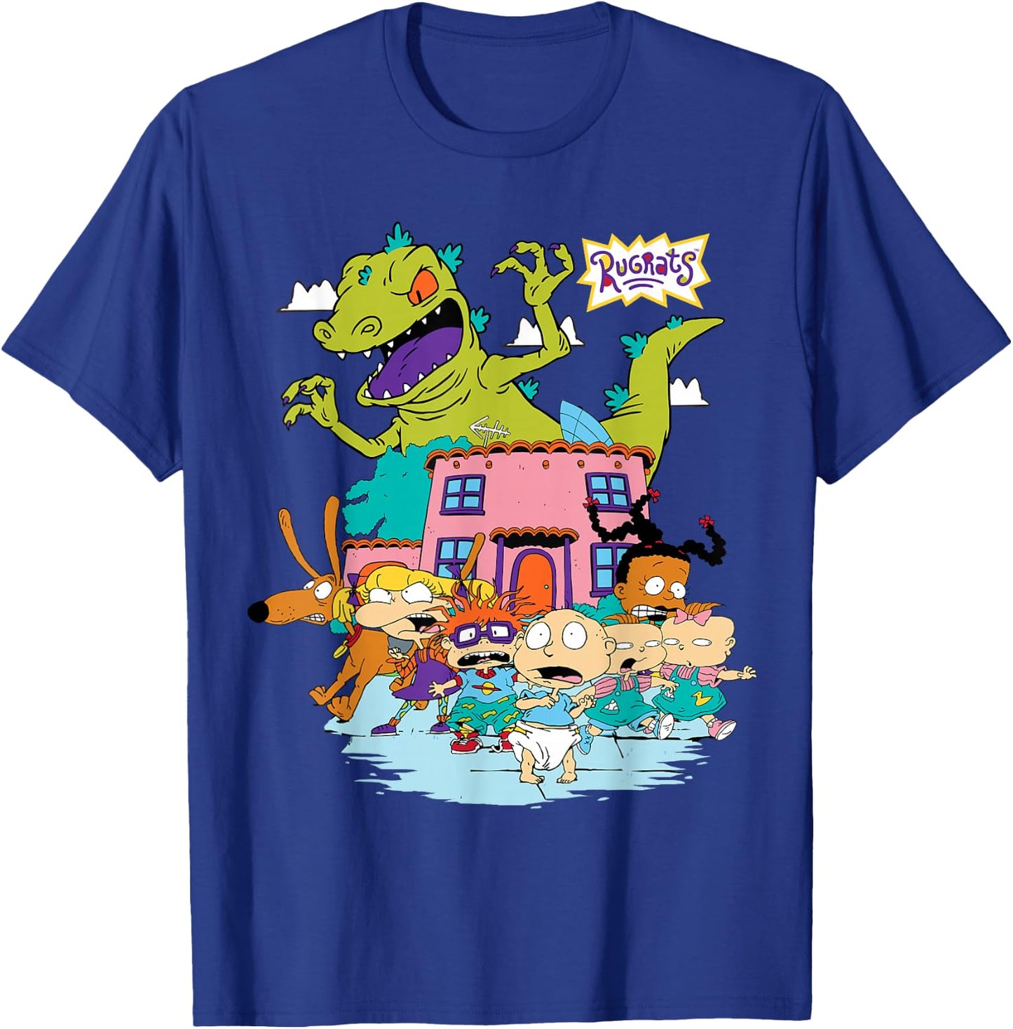 Rugrats Running Away from Reptar T-Shirt - T-Shirt | Royal