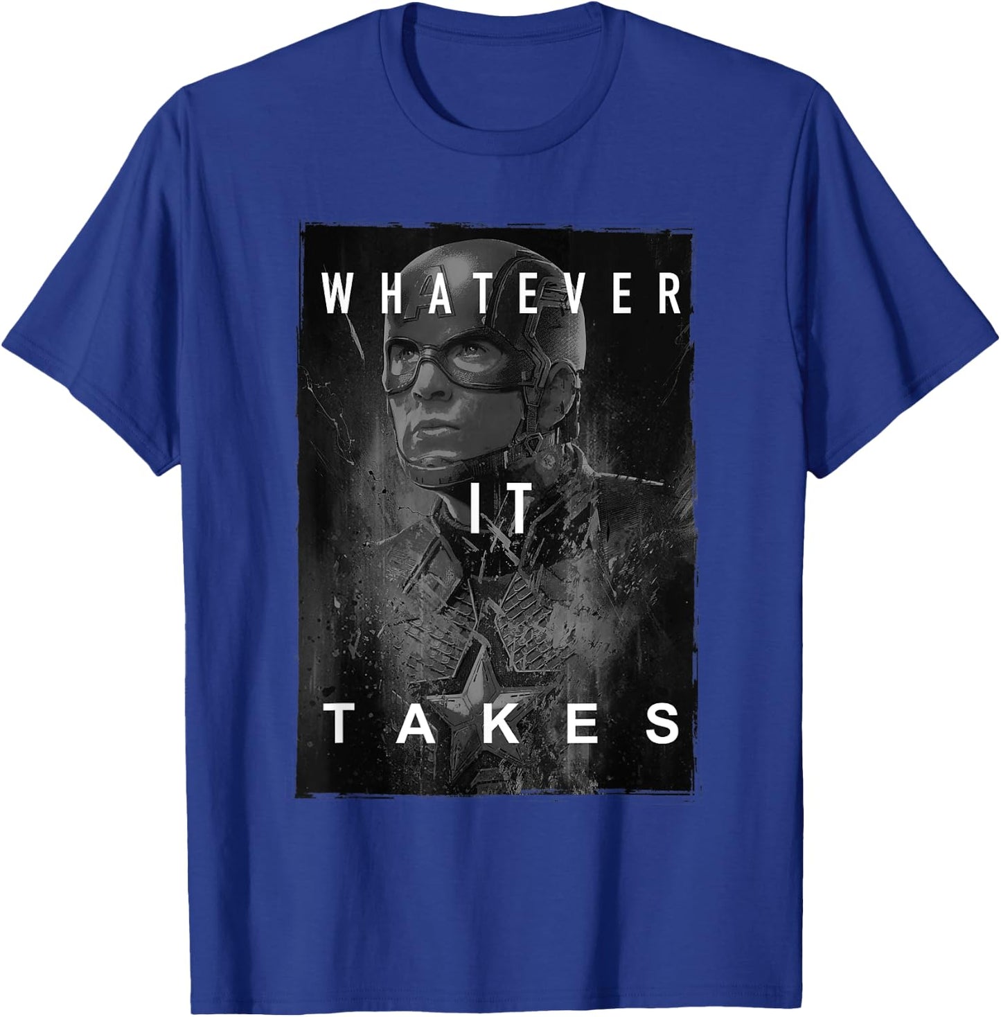 Avengers Endgame Captain America What Ever It Takes Poster T-Shirt - T-Shirt | Royal