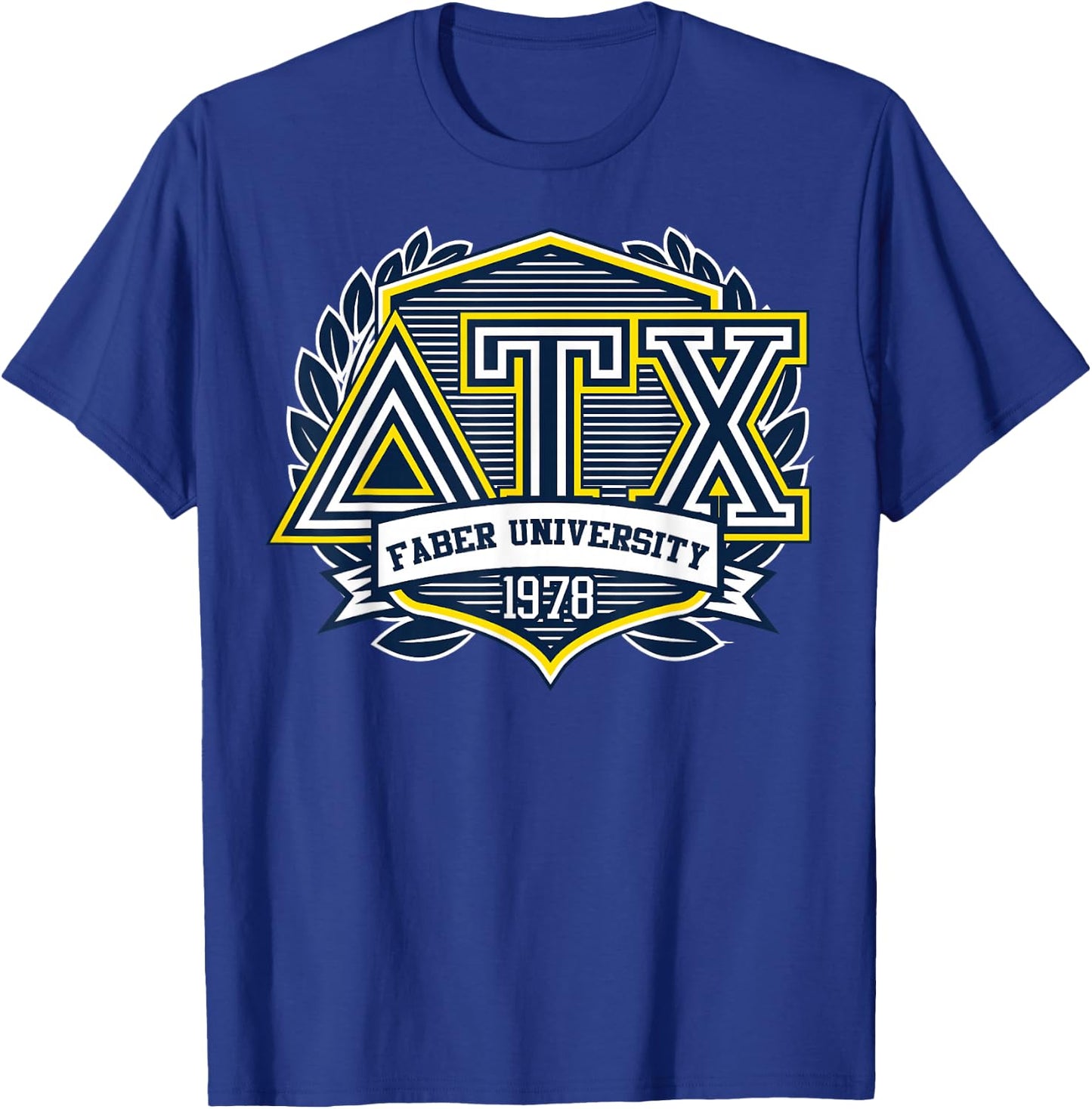 Animal House Faber University 1978 Frat Logo Graphic T-Shirt - T-Shirt | Royal