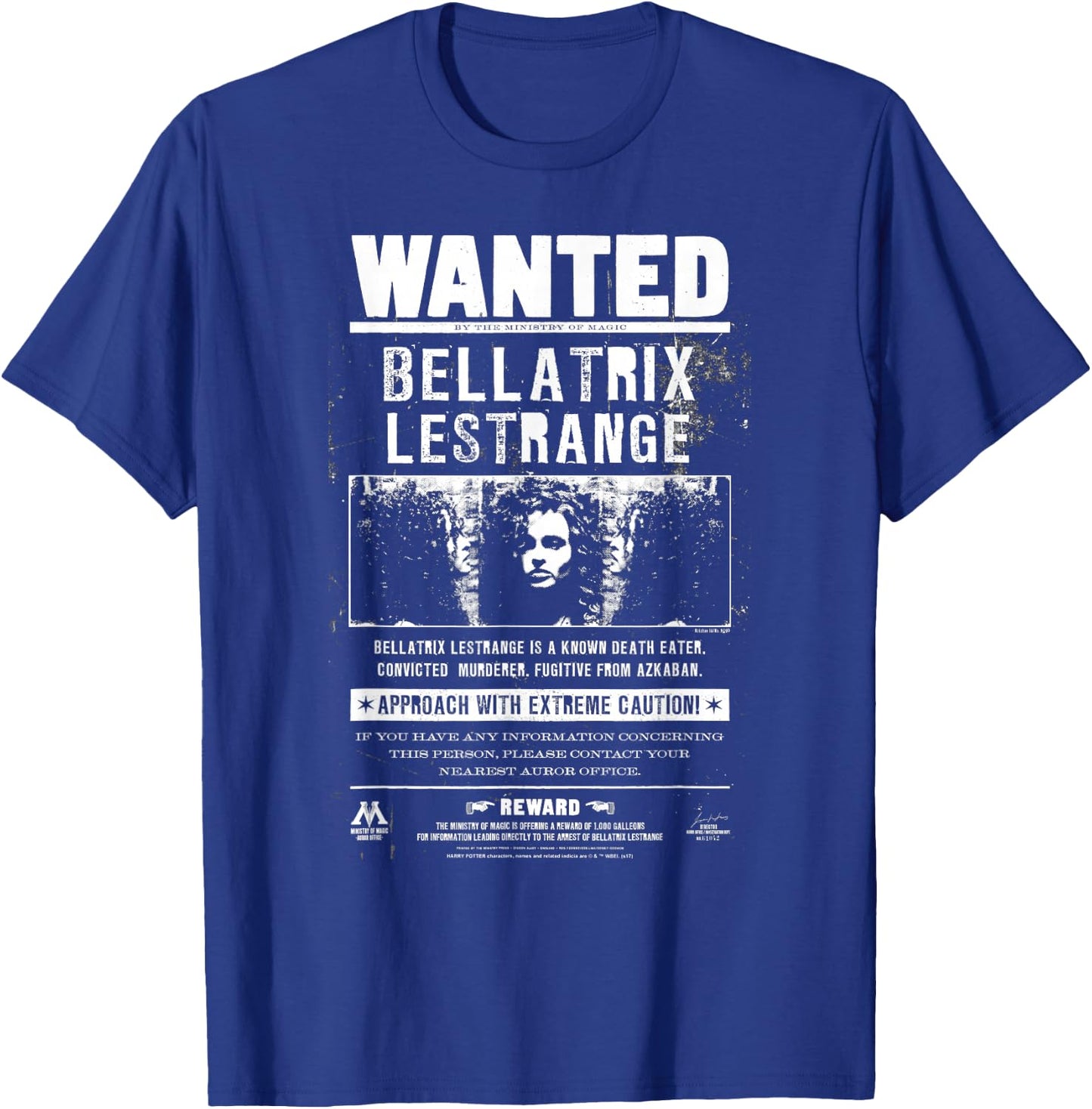 Harry Potter Wanted Bellatrix T-Shirt - T-Shirt | Royal