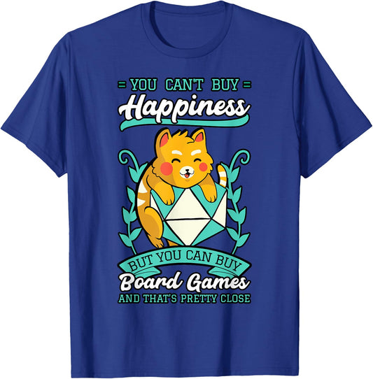 Boardgames Owner Tabletop Board Game Player Cat Lover T-Shirt - T-Shirt | Royal