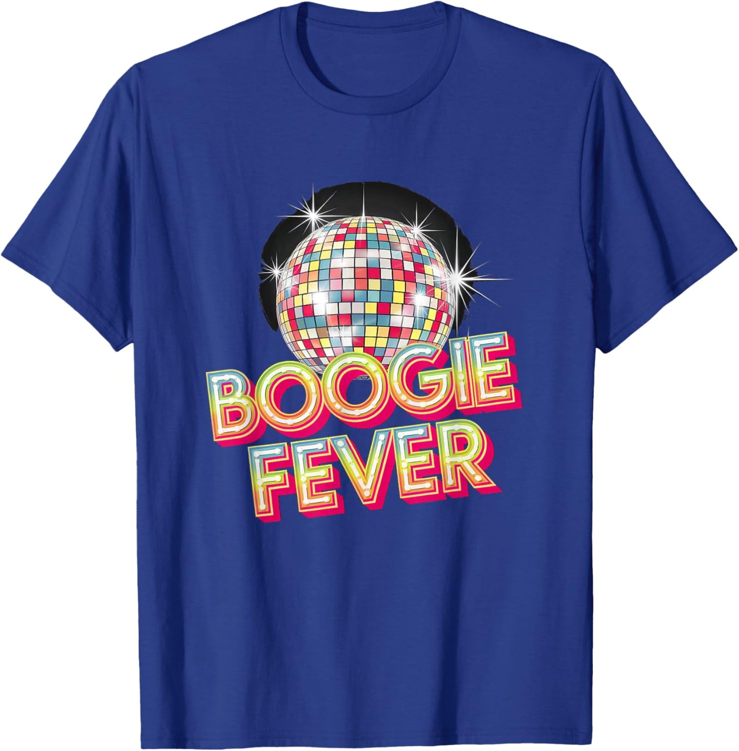 Disco Ball Vintage Retro boogie fever discoball cool party T-Shirt - T-Shirt | Royal