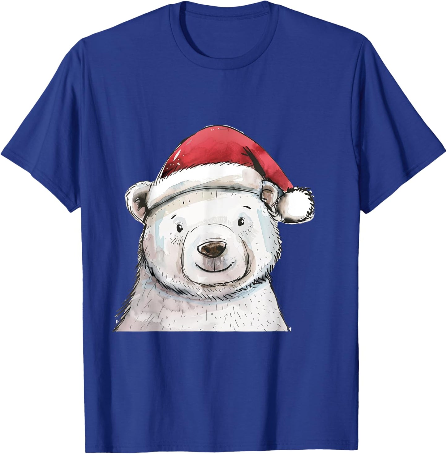 Christmas Holiday Season Xmas Polar Bear T-Shirt - T-Shirt | Royal