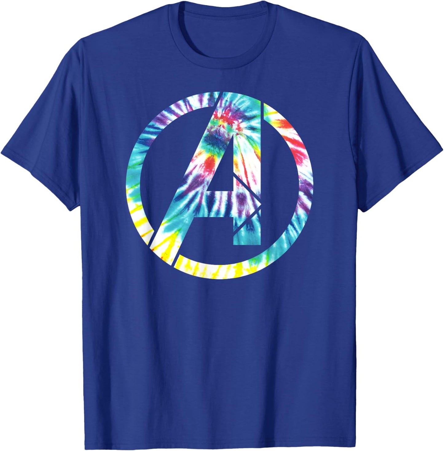 Marvel Avengers Tie Dye A Icon T-Shirt - T-Shirt | Royal
