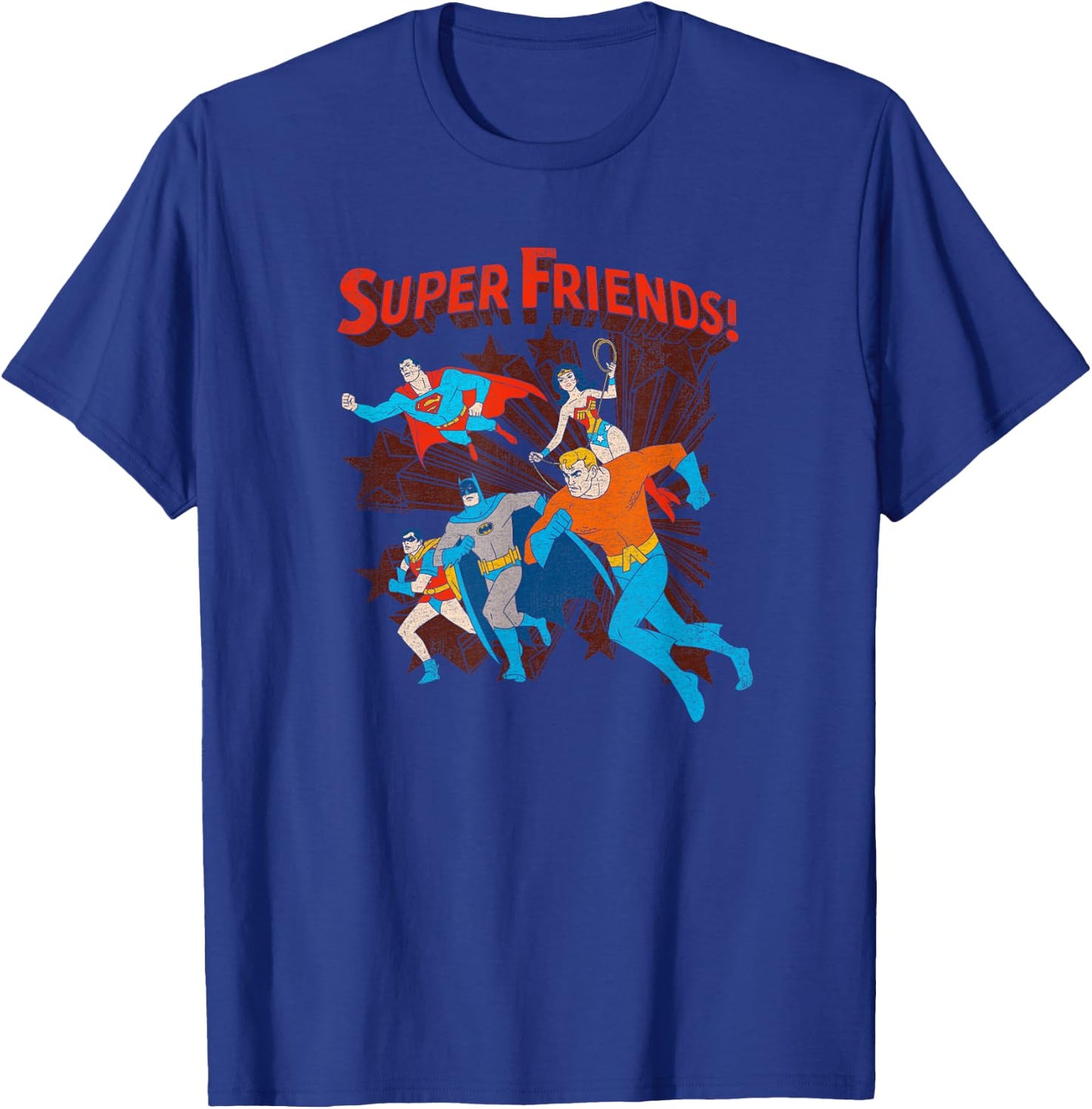 Justice League Super Friends Running T-Shirt - T-Shirt | Royal